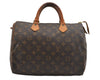 Authentic Louis Vuitton Monogram Speedy 30 Hand Boston Bag M41526 LV 3550K