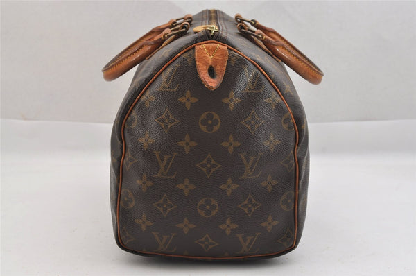 Authentic Louis Vuitton Monogram Speedy 30 Hand Boston Bag M41526 LV 3550K