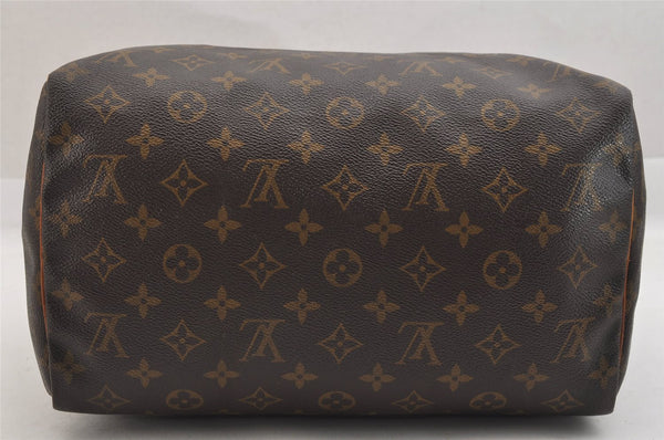 Authentic Louis Vuitton Monogram Speedy 30 Hand Boston Bag M41526 LV 3550K