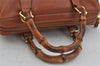 Authentic GUCCI Bamboo 2way Shoulder Hand Bag Purse Leather Brown Junk 3551J