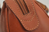 Authentic GUCCI Bamboo 2way Shoulder Hand Bag Purse Leather Brown Junk 3551J