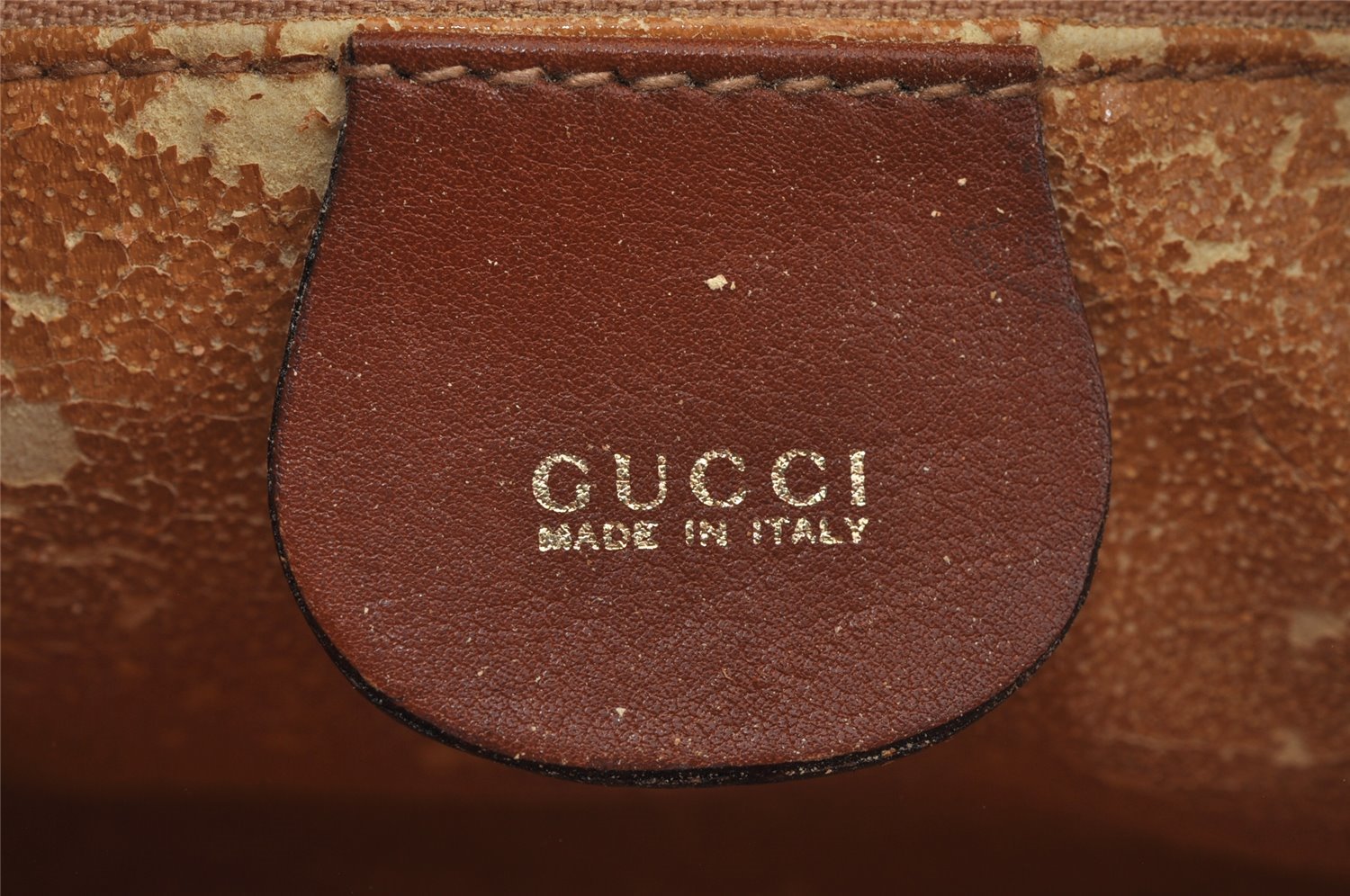 Authentic GUCCI Bamboo 2way Shoulder Hand Bag Purse Leather Brown Junk 3551J