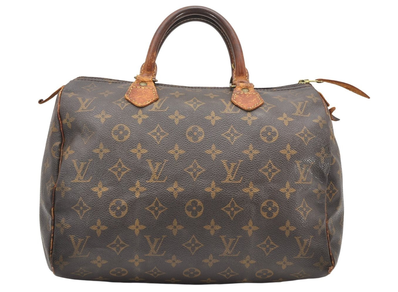 Authentic Louis Vuitton Monogram Speedy 30 Hand Boston Bag M41526 LV 3551K