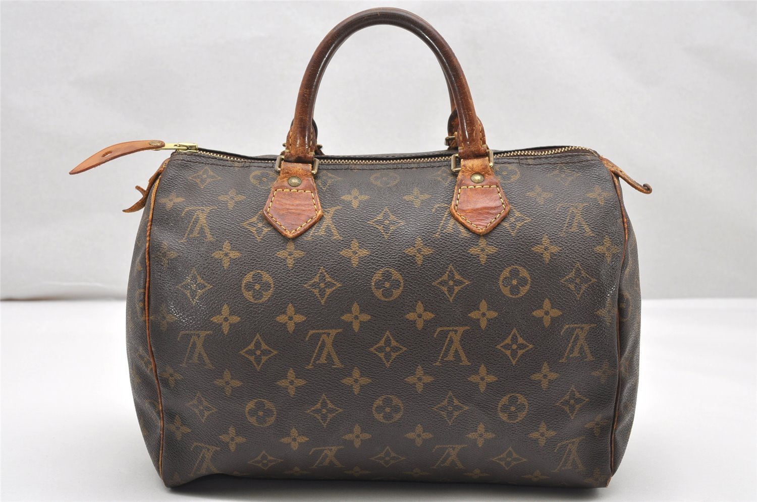 Authentic Louis Vuitton Monogram Speedy 30 Hand Boston Bag M41526 LV 3551K