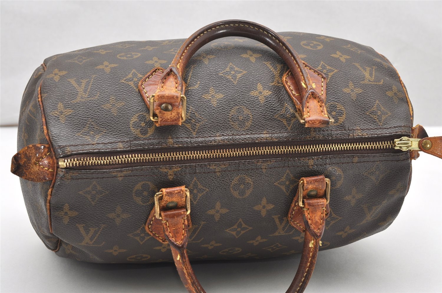 Authentic Louis Vuitton Monogram Speedy 30 Hand Boston Bag M41526 LV 3551K