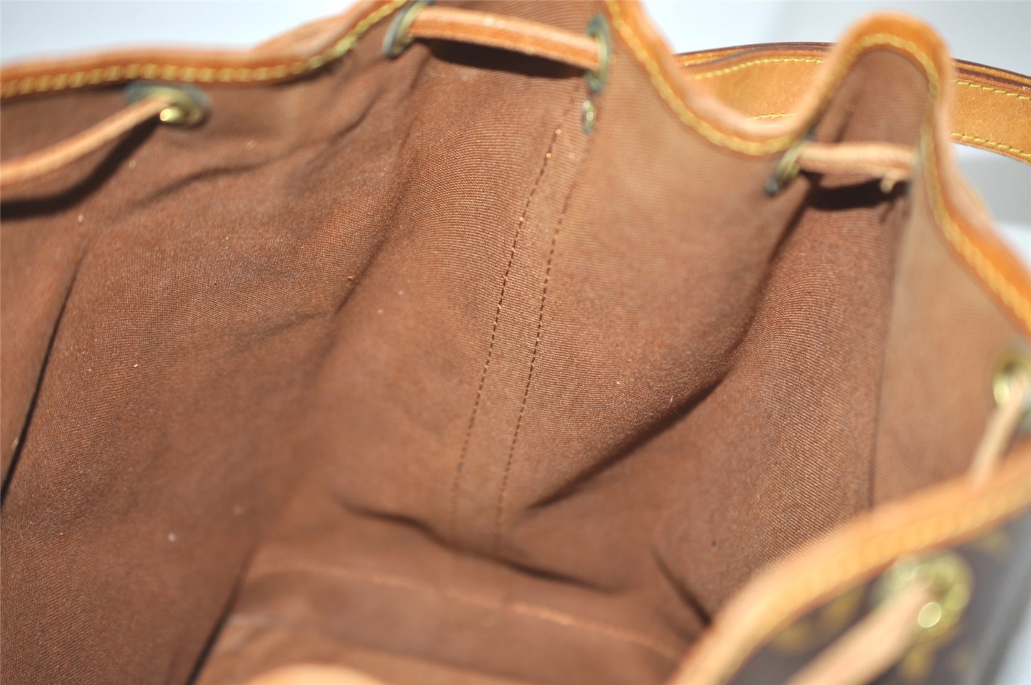 Authentic Louis Vuitton Monogram Noe Shoulder Drawstring Bag M42224 LV 3552I