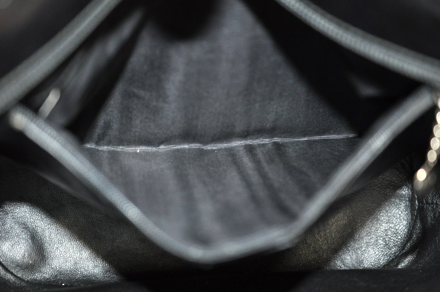 Authentic GUCCI Vintage Bamboo Tote Hand Bag Enamel Black 3552J