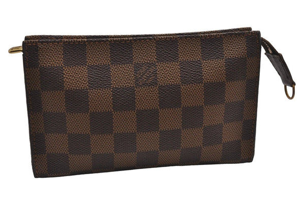 Authentic Louis Vuitton Damier Marais Bucket Pouch Purse Clutch LV 3553J