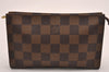 Authentic Louis Vuitton Damier Marais Bucket Pouch Purse Clutch LV 3553J