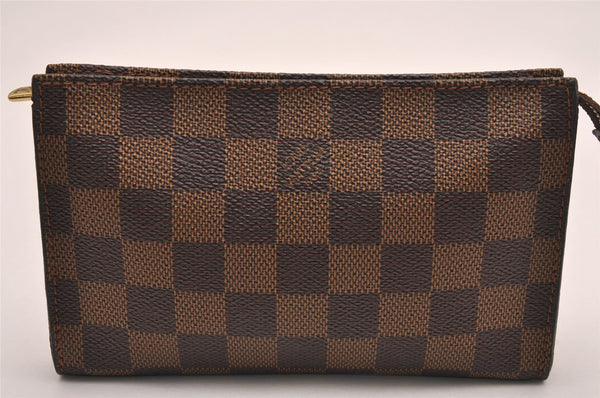 Authentic Louis Vuitton Damier Marais Bucket Pouch Purse Clutch LV 3553J