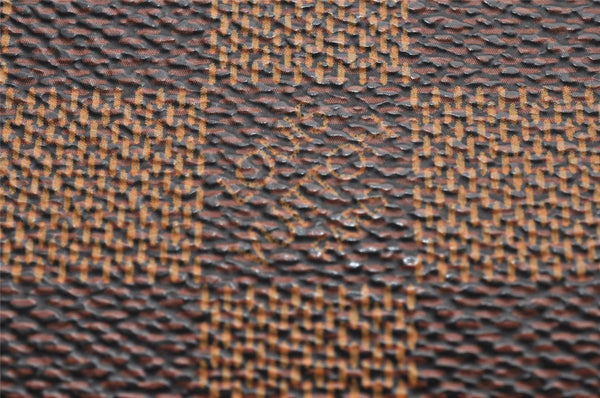 Authentic Louis Vuitton Damier Marais Bucket Pouch Purse Clutch LV 3553J