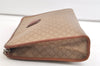 Authentic CELINE Macadam Blason Pattern Clutch Hand Bag PVC Leather Beige 3554K