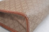 Authentic CELINE Macadam Blason Pattern Clutch Hand Bag PVC Leather Beige 3554K