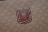 Authentic CELINE Macadam Blason Pattern Clutch Hand Bag PVC Leather Beige 3554K
