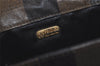 Authentic FENDI Pequin Shoulder Cross Body Bag Purse PVC Brown Black 3555K