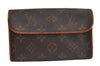 Auth Louis Vuitton Monogram Pochette Florentine Pouch Waist Bag M51855 LV 3556J