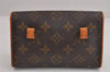 Auth Louis Vuitton Monogram Pochette Florentine Pouch Waist Bag M51855 LV 3556J