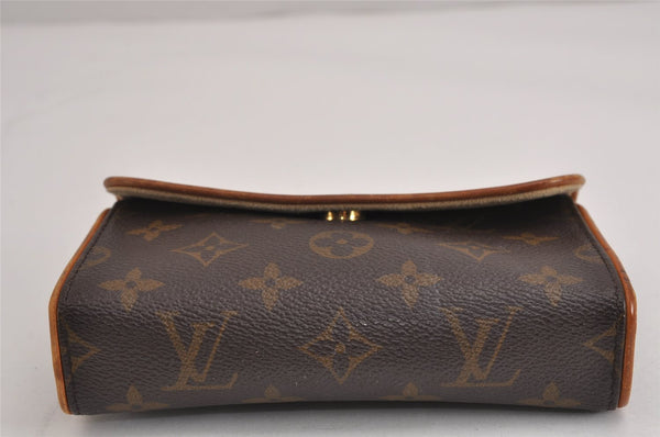 Auth Louis Vuitton Monogram Pochette Florentine Pouch Waist Bag M51855 LV 3556J