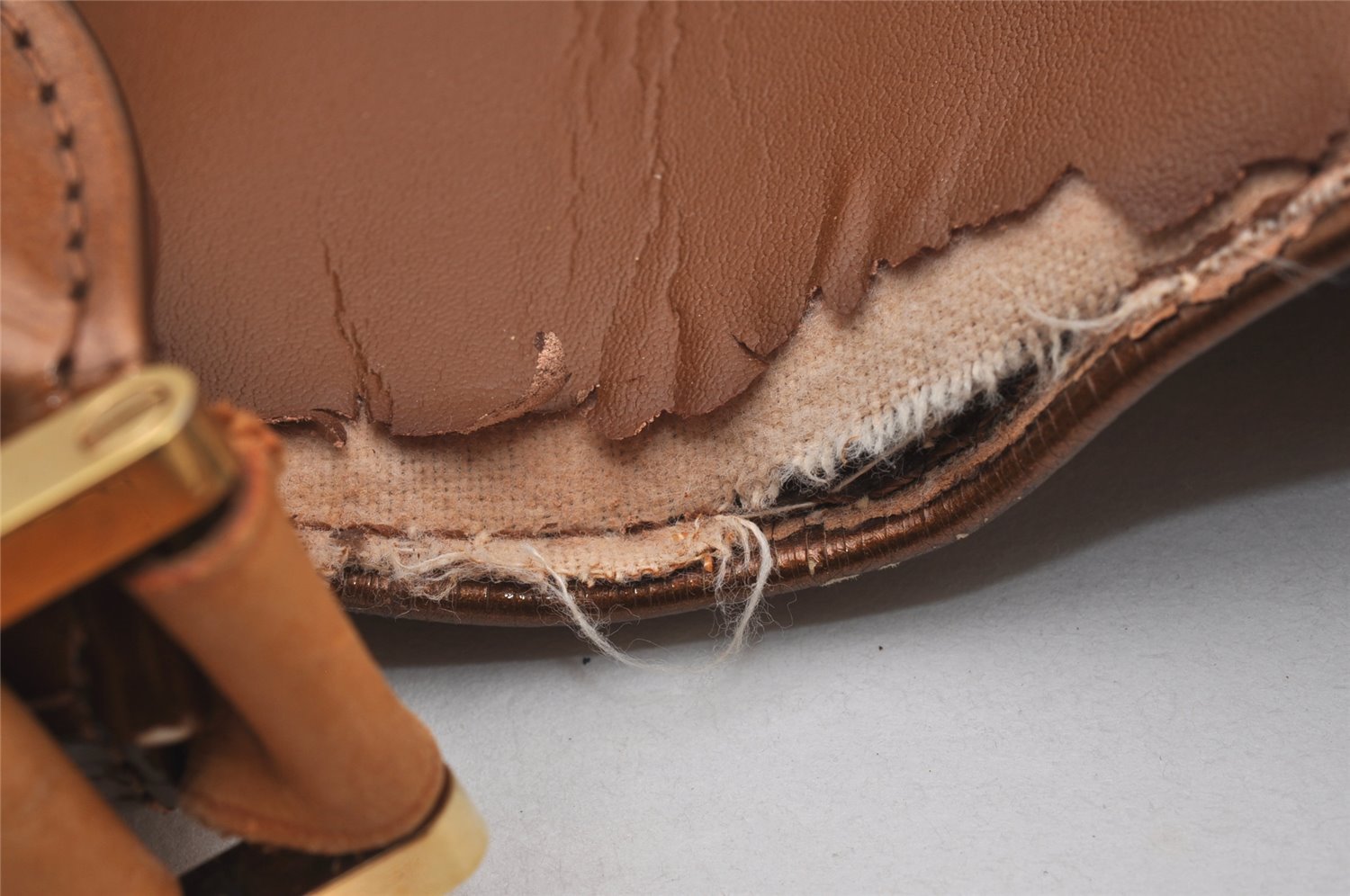 Auth Louis Vuitton Vernis Thompson Street Shoulder Bag Brown M91124 LV 3557I