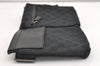 Authentic GUCCI Vintage Waist Body Bag Purse GG Canvas Leather 28566 Black 3557J