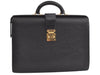 Authentic Louis Vuitton Epi Serviette Fermoir Briefcase M54352 Black LV 3557K