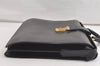 Authentic Louis Vuitton Epi Serviette Fermoir Briefcase M54352 Black LV 3557K