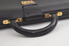 Authentic Louis Vuitton Epi Serviette Fermoir Briefcase M54352 Black LV 3557K