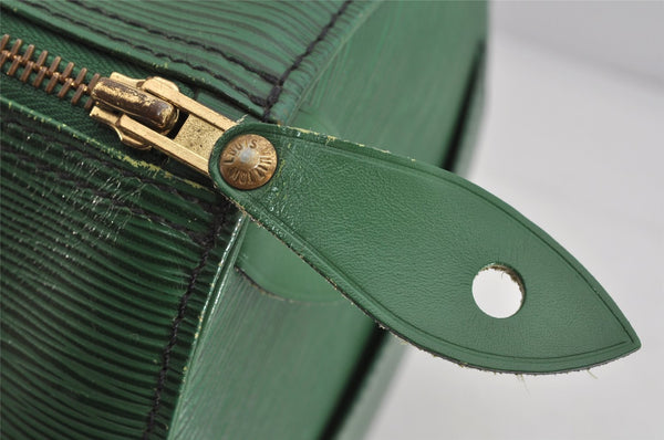 Authentic Louis Vuitton Epi Speedy 35 Hand Boston Bag Green M42994 LV 3558K