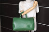 Authentic Louis Vuitton Epi Speedy 35 Hand Boston Bag Green M42994 LV 3558K