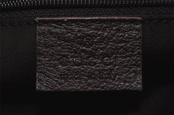 Authentic GUCCI Abbey Shoulder Cross Bag GG Canvas Leather 131326 Brown 3559I