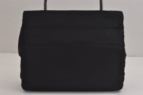 Authentic PRADA Vintage Nylon Tessuto Hand Bag Purse Black 3559J