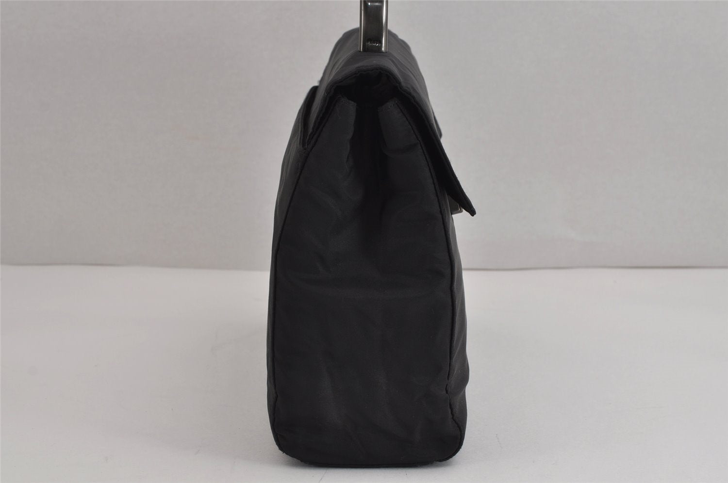 Authentic PRADA Vintage Nylon Tessuto Hand Bag Purse Black 3559J