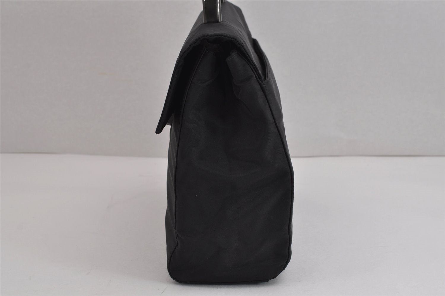 Authentic PRADA Vintage Nylon Tessuto Hand Bag Purse Black 3559J