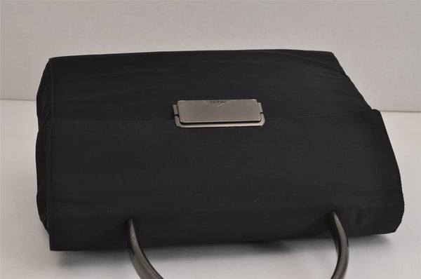 Authentic PRADA Vintage Nylon Tessuto Hand Bag Purse Black 3559J