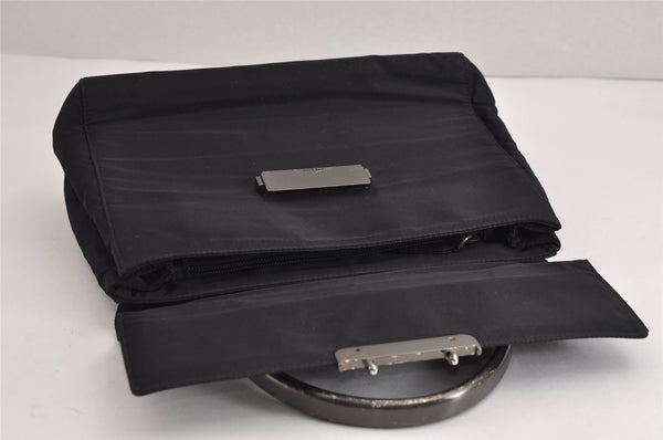 Authentic PRADA Vintage Nylon Tessuto Hand Bag Purse Black 3559J
