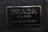 Authentic PRADA Vintage Nylon Tessuto Hand Bag Purse Black 3559J