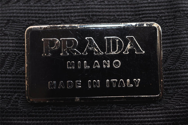 Authentic PRADA Vintage Nylon Tessuto Hand Bag Purse Black 3559J
