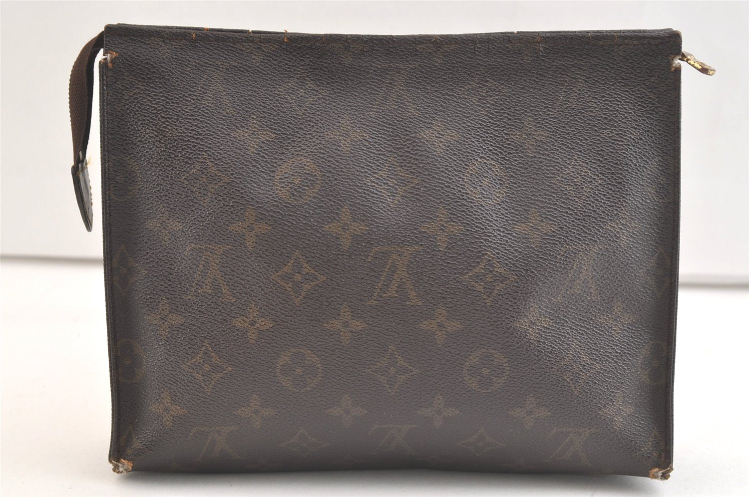 Authentic Louis Vuitton Monogram Poche Toilette 26 M47542 Cosmetics Pouch 3559K