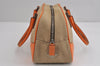 Authentic PRADA CANAPA + CINGHI Canvas Leather Hand Bag BL0044 Beige 3560J