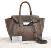 Authentic PRADA Glace Calf Leather Nappa 2Way Tote Bag BN2665 Brown 3561J