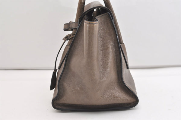 Authentic PRADA Glace Calf Leather Nappa 2Way Tote Bag BN2665 Brown 3561J