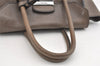 Authentic PRADA Glace Calf Leather Nappa 2Way Tote Bag BN2665 Brown 3561J