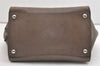 Authentic PRADA Glace Calf Leather Nappa 2Way Tote Bag BN2665 Brown 3561J