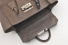 Authentic PRADA Glace Calf Leather Nappa 2Way Tote Bag BN2665 Brown 3561J