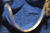Authentic PRADA Canapa M Denim Tote Hand Bag Blue 3562J
