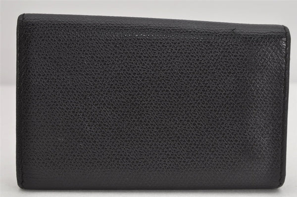 Authentic CHANEL Caviar Skin CoCo Button 6 Hooks Key Case Purse Black 3562K