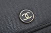 Authentic CHANEL Caviar Skin CoCo Button 6 Hooks Key Case Purse Black 3562K