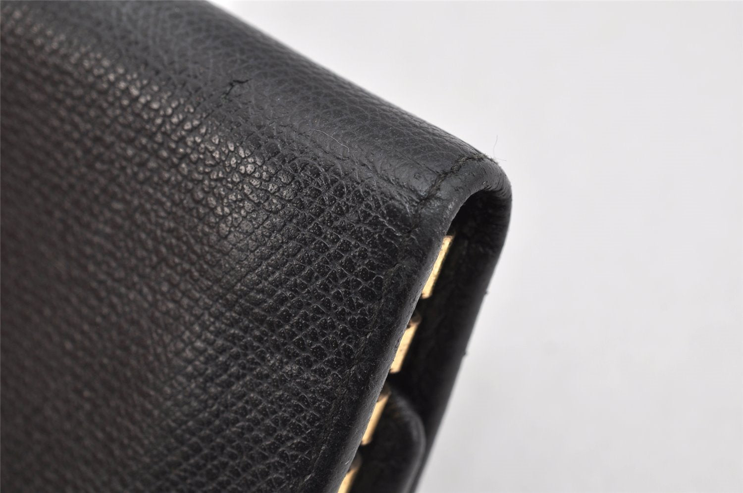 Authentic CHANEL Caviar Skin CoCo Button 6 Hooks Key Case Purse Black 3562K