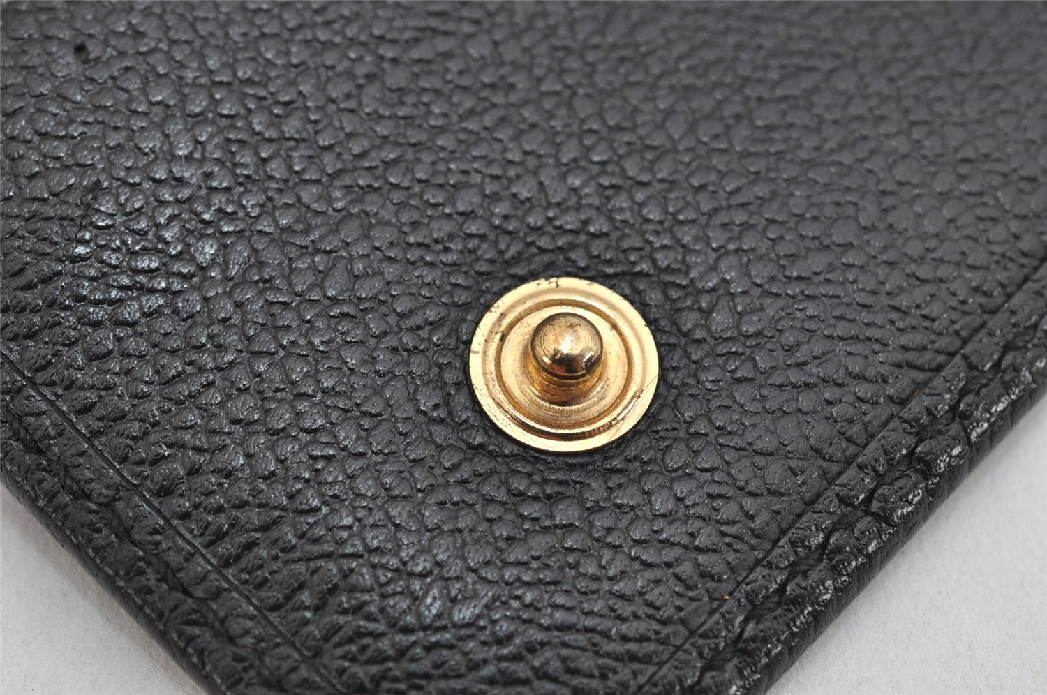 Authentic CHANEL Caviar Skin CoCo Button 6 Hooks Key Case Purse Black 3562K
