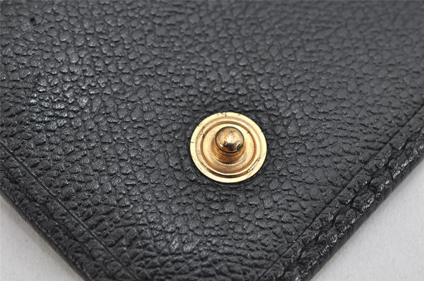 Authentic CHANEL Caviar Skin CoCo Button 6 Hooks Key Case Purse Black 3562K